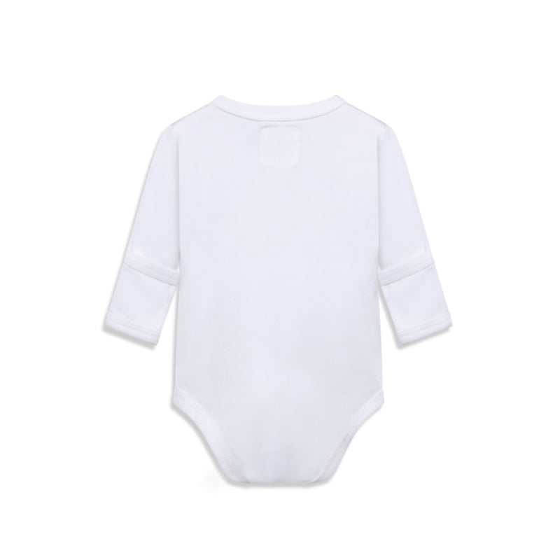 Longsleeve Sidesnap White Bodysuit