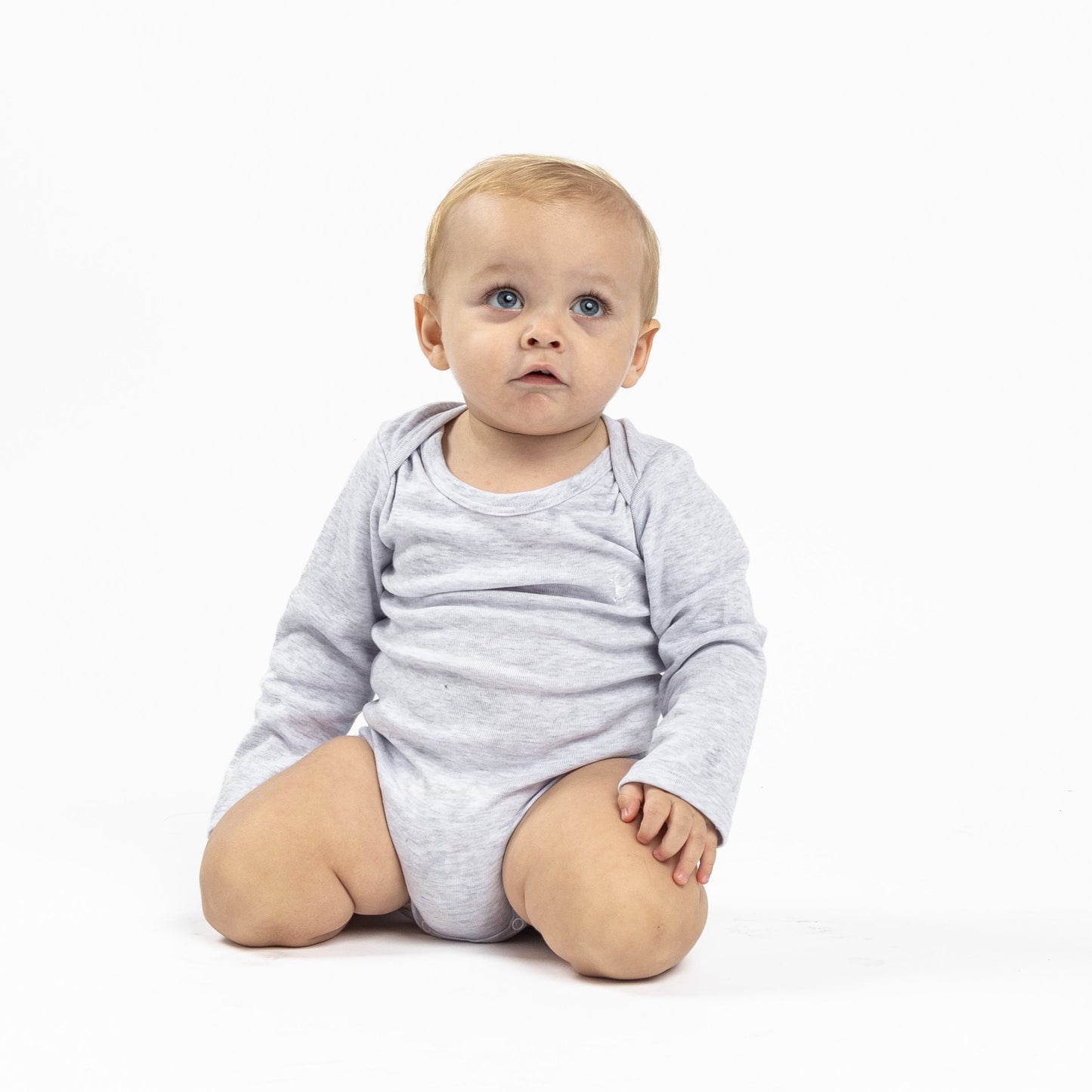 Classic Long-sleeved Gray Bodysuit