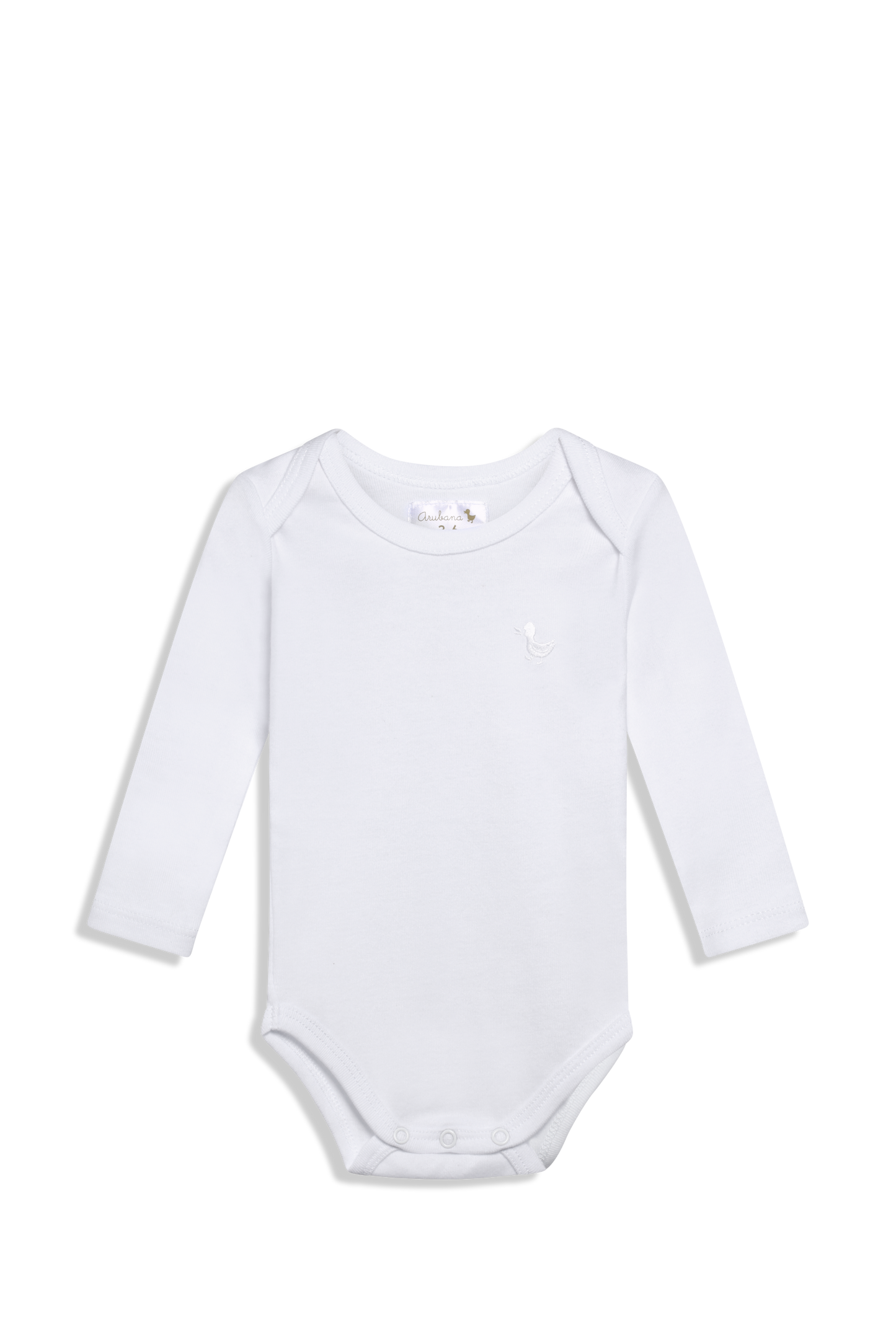 Classic Long-sleeved White Bodysuit