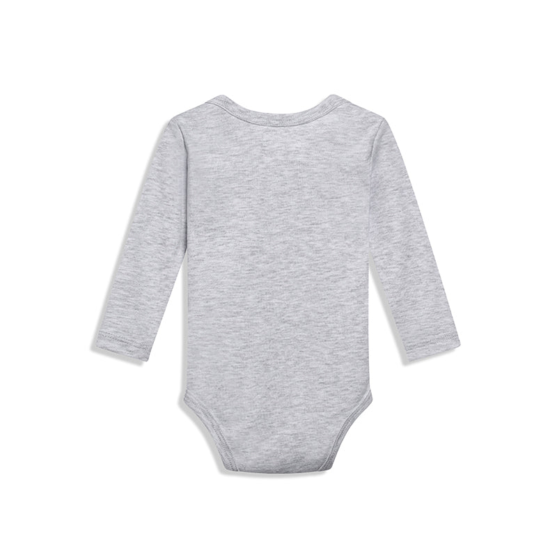 Classic Long-sleeved Gray Bodysuit