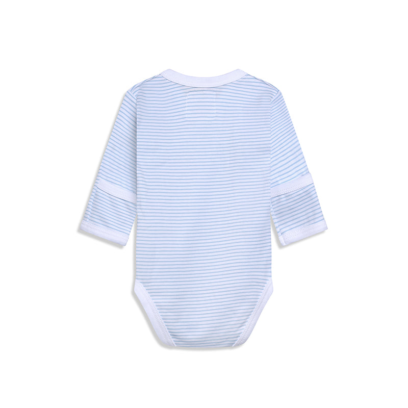 Longsleeve Sidesnap Blue Bodysuit