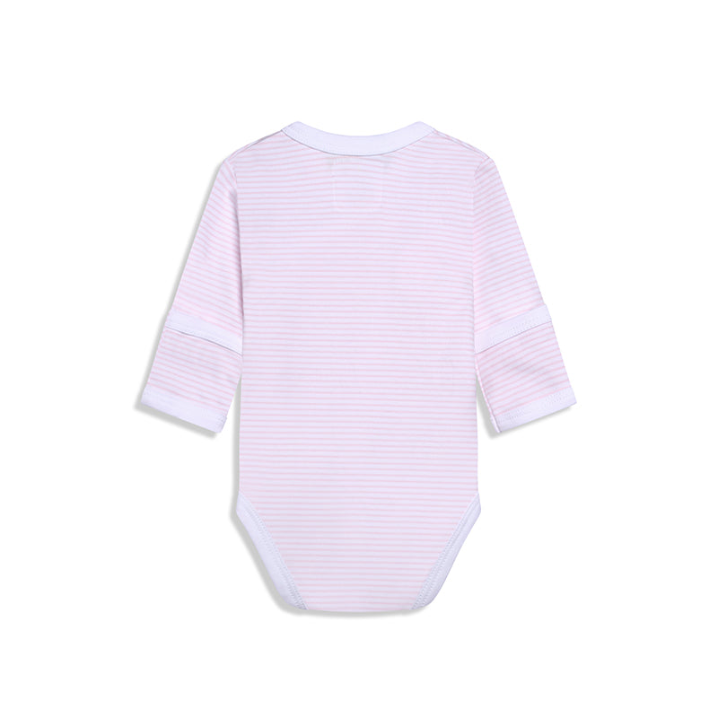 Longsleeve Sidesnap Pink Bodysuit